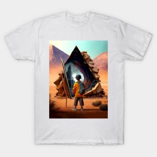 Wonderment a Time Travel Odyssey: A Journey to a Dystopian Future T-Shirt